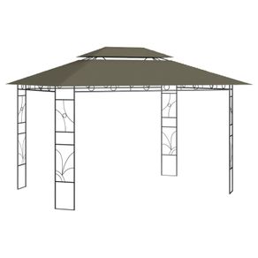 Gazebo 4x3x2.7 m Taupe 160 g/m Sq