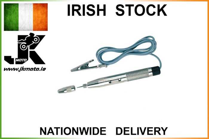 Motorcycle Car Voltage Circuit Tester For 6V/12V DC System Probe Continuity Test Light UP