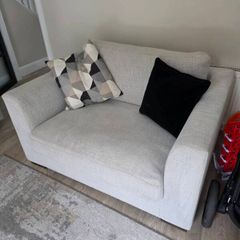 1.5 seater sofa. Diamond furniture. Rachel snuggler