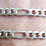 Vintage Sterling Silver 925 Figaro Link Necklace Chain length 18" - 14,68g Image 9