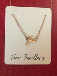 New gold plated Gra necklace made in Ireland