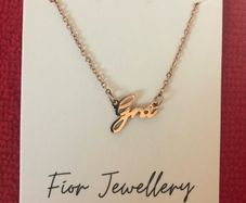 New gold plated Gra necklace made in Ireland