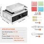 Commercial Waffle Stick Maker Waffle Baker Hot Dog Waffle Iron 1500W Image 6
