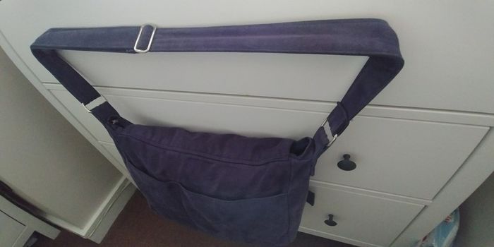 Wallaboo changing bag in suede navy