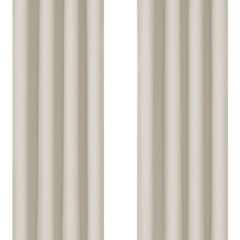 Light beige black out curtains 54" x 46"