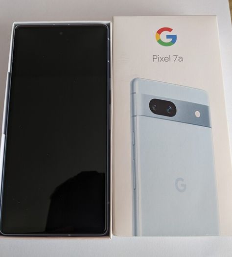 New Unused Google Pixel 7a 128GB with Leather Case