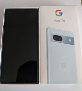 New Unused Google Pixel 7a 128GB with Leather Case