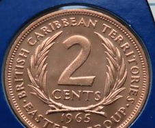 Grenada 1965 Vintage Coin Stamp cover BUNC