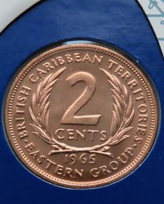 Grenada 1965 Vintage Coin Stamp cover BUNC