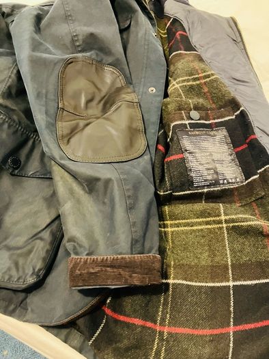 Barbour Ogston Wax Jacket Navy