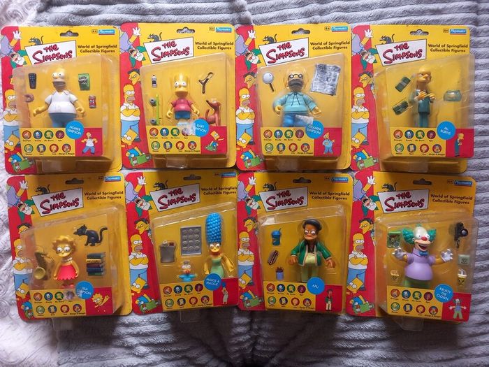 The Simpsons playmates world of Springfield figures! Series one full collection.