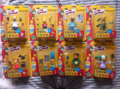 The Simpsons playmates world of Springfield figures! Series one full collection.