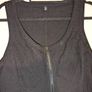 Stunning zip front black midi dress from Fran Style Image 2