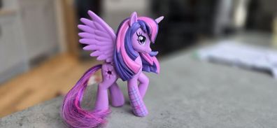 Princess Twilight Sparkle Vinyl (missing gem) Equestria Girls Plaid Design Brushable Tail MLP G4 My Little Pony