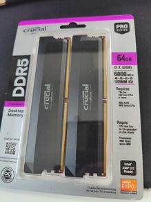 Crucial Pro Ddr5 Ram 64gb Kit (2x32gb) 6000mhz Cl40