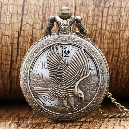 Vintage Style Eagle Pocket Watch
