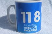 118 90 DIRECTORY ENQUIRIES (Ireland) - a scarce promotional mug for the launch of the new 118 Directory Enquiries services in Ireland (early 2000s)
