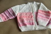 Hand knit Baby Cardigan
