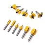 100Pcs/Set 1/4 Inch Shank Tungsten Carbide Router Bit Woodworking Milling Cutter Image 5