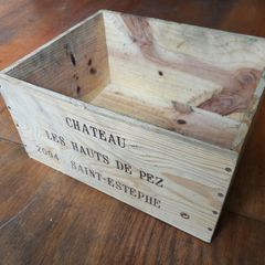 Genuine French Wooden Wine Crate, 6 Bottle Size