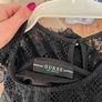 Guess Black Lace Ruffled Top Size S UK 6 Image 4