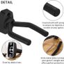 NEW SALE | 6 Pack Guitar Wall Mount Hangers, Guitar Display Holder, Ukulele Hooks for Wall, Bass Stand Wall, Wall Bracket Fits All Size Electric Guitar, Classical Acoustic Guitar, Mandolin, Banjo, Violin Image 2