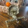 Matching brass bathroom soap dish and 3 piece hook Image 3