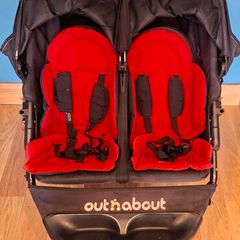 Out n About Double buggy with EVA wheels and large basket