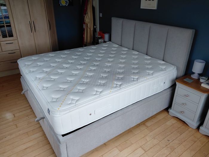 Super king storage bed and mattress