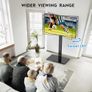 TV Floor Stand for 30-70 Inch LED LCD OLED Flat Curved TVs, Height Adjustable Tall Swivel Standing TV Stand, Universal Freestanding Floor Standing TV Stand Base up to 40kg, Max VESA 600x400mm Image 5