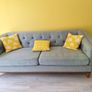 Blue Settee 3 Seater Image 2