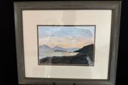 Framed Original Irish Landscape Watercolour Painting - Signed M.S. '99 (37.5 x 31cm)