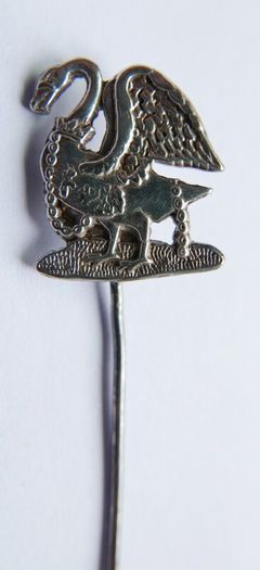 WW1 - 1914 Buckinghamshire / British army Volunteer Defence Corps Silver Pin