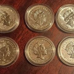 Lot of 10 x 2022 1oz Silver Britannia Coins (Pure .999 Silver)