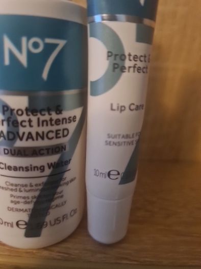 3 Boots items. Day Cream SPF 15 25ml, cleaning water 50ml, Lip care 10ml