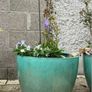Large/Medium Glazed Earthenware Egg Flower Pot- 2 available Image 4