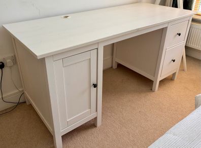 IKEA Hemnes Desk Home Office White 155x65cm