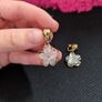 Flower Clip on earrings Image 2