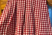 Brand new Zara flared red checked shorts size S UK8 EU36 Postage included
