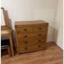 Solid Oak Bedroom Furniture (Double Bed, Mattress, Locker, Dressing table, Chest) Image 4