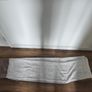 Beige Striped Voile Eyelet Curtains / Net Panels Image 2