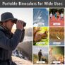 Binoculars for Birdwatching, Camping & Outdoor Travel with 8 Accessories Image 5