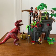 Playmobil hidden temple and t-Rex set