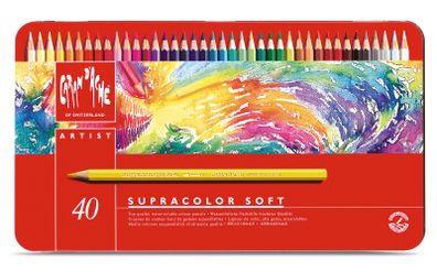 Caran dAche Supracolour Pencils (40 in a Metal Box)