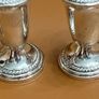 Antique pair of Sterling silver Salt & Pepper shakers Image 6