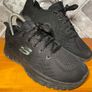 Skechers Lite-Weight Memory Foam Ladies All Black Trainers UK4 EUR37 Image 2