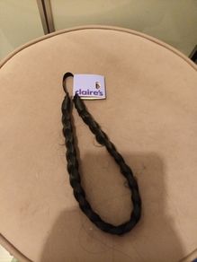 Black plait hairband
