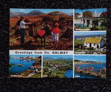 Ireland Postcard : Greetings From Co. Galway - Multi-view - A John Hinde Giant Postcard
