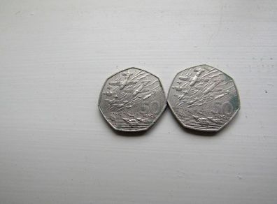 UK 1994 D-Day 50p coin x 2