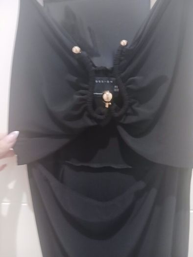 bnwt asos design cut out black dress